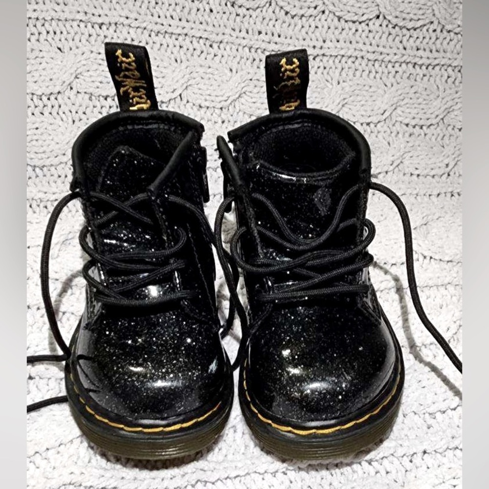 Dr. Martens 1460 Toddler Glitter Lace Up Boots